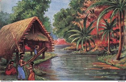 Künstler Postkarte Baumgarten, Fritz, Neumecklenburg Neuirland