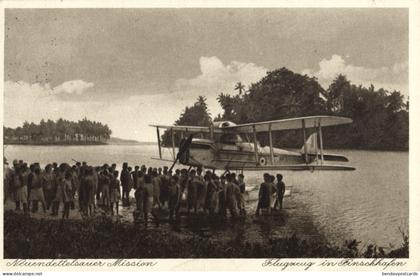 Papua New Guinea, FINSCHHAFEN, Morobe, Australian Seaplane (1933) Postcard