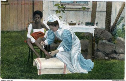 Papua New Guinea Nurse and Boy