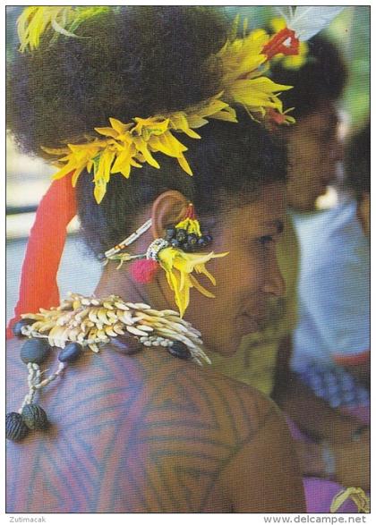 Papua New Guinea - Waima Village Central Province - Young Girl - Tattoo
