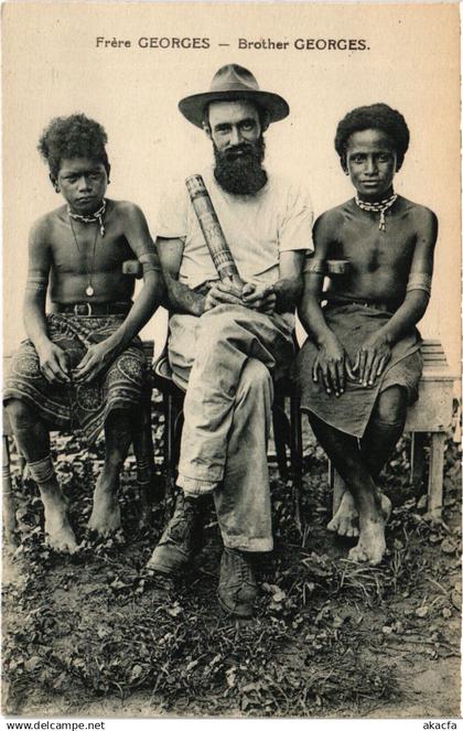 PC NEW GUINEA, BROTHER GEORGES, Vintage Postcard (b53617)