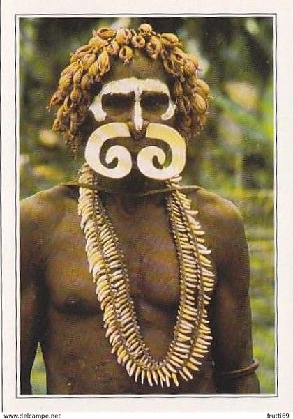 AK148177 PAPUA-NEUGUINEA - Ein Asmat-Krieger