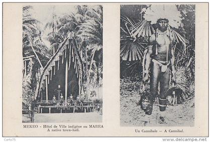 Océanie / Papua New Guinea / Mekeo /  Native Town Hall / Cannibale / Tête coupée