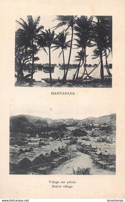 Papua New Guinea Hanuabada Native Village vintage postcard