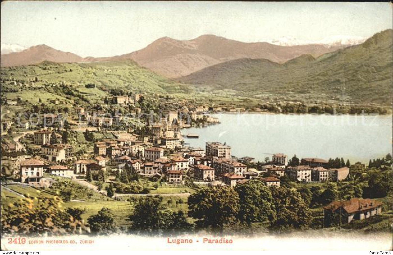 Paradiso TI Panorama Luganersee Alpen