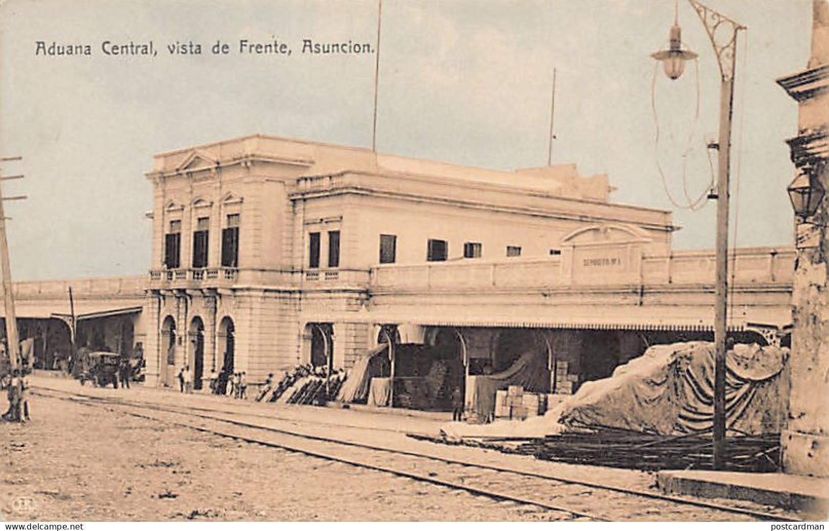Paraguay - ASUNCIÓN - Aduana central, vista de Frente - Ed. J.K.