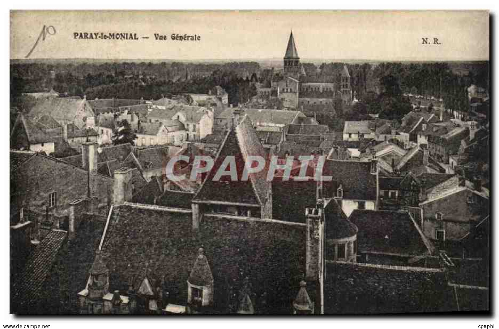 Paray le Monial CPA Vue generale