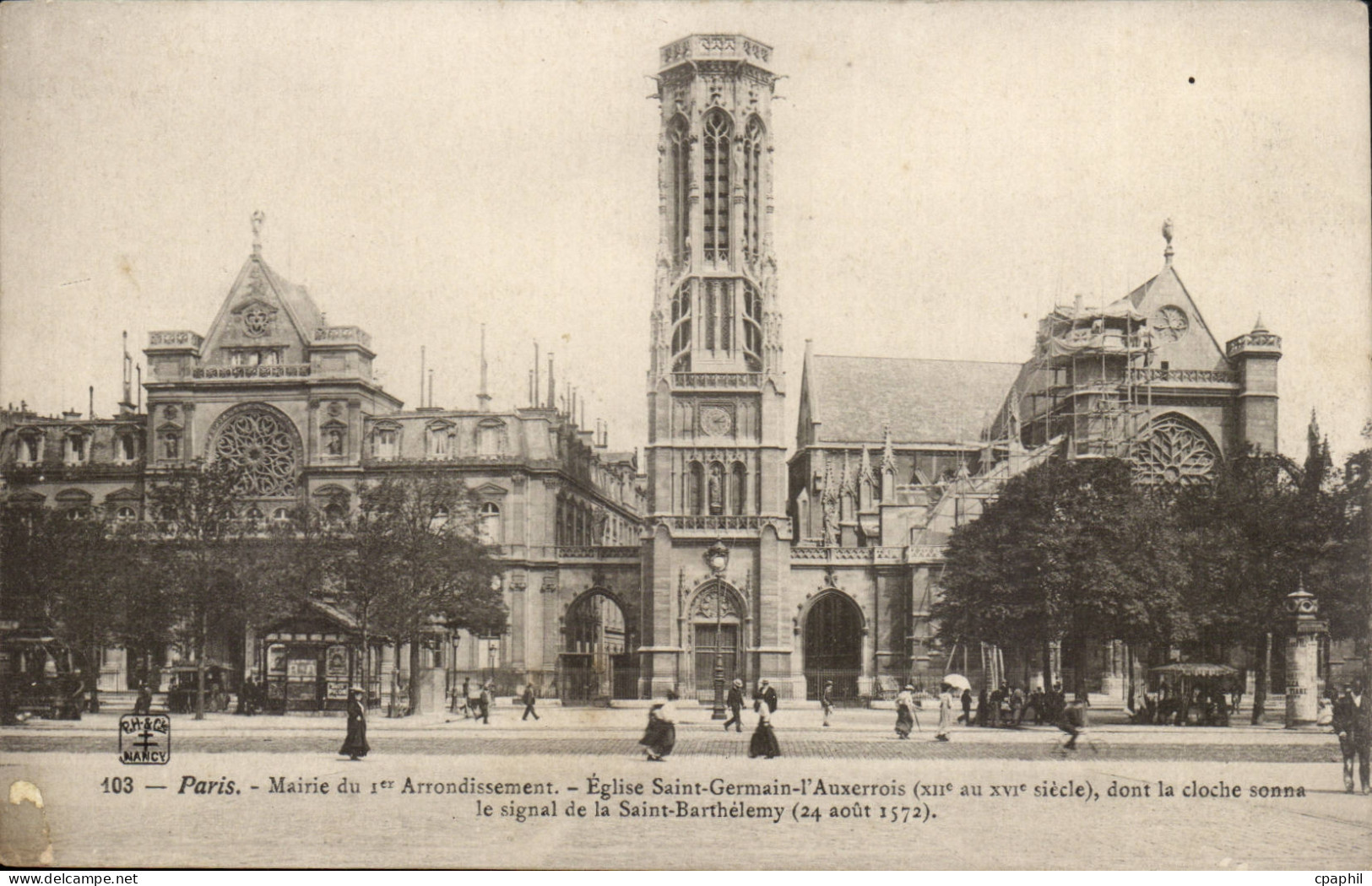 Parc CPA Mairie du 1er arrondissement Eglise Saint Germain l'auxerrois