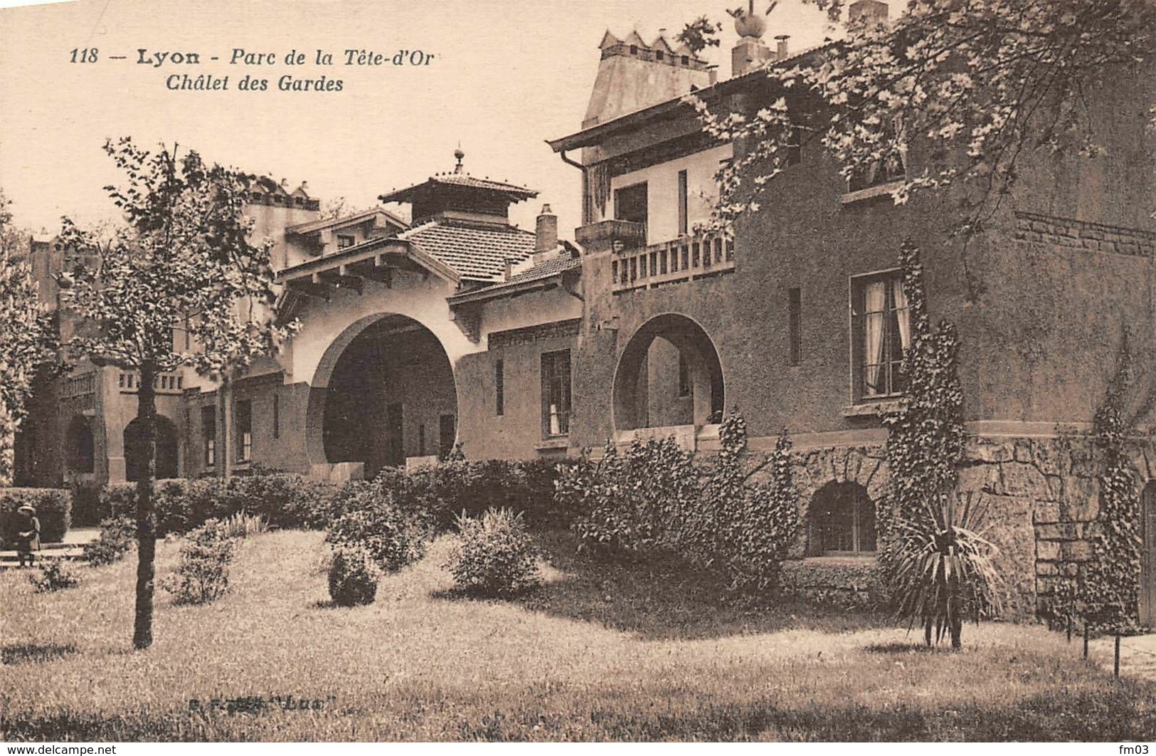 Parc de la Tête d'Or Lyon 6 chalet des gardes BF 118