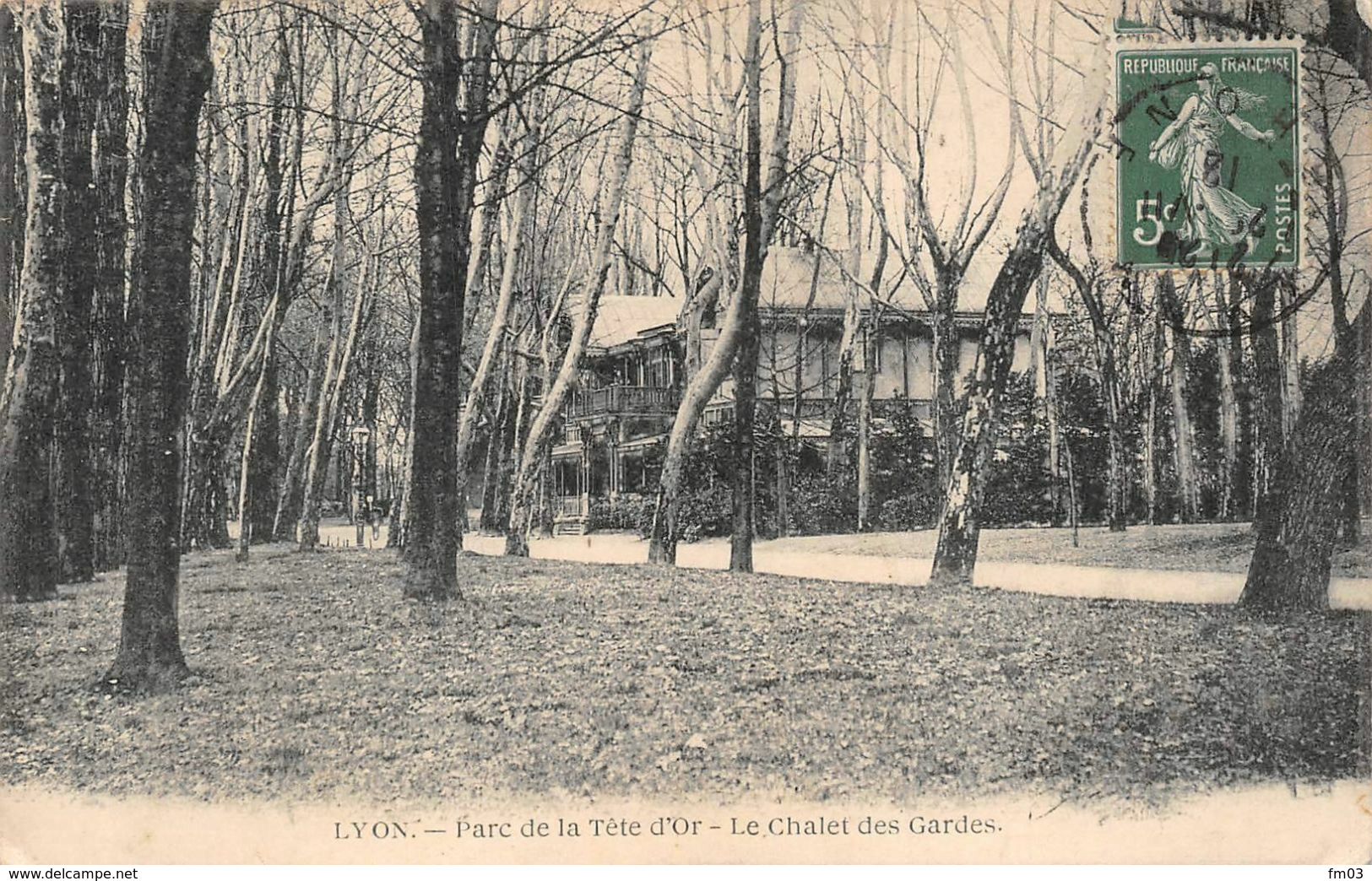 Parc de la Tête d'Or Lyon 6 chalet des gardes éd Rossicaud