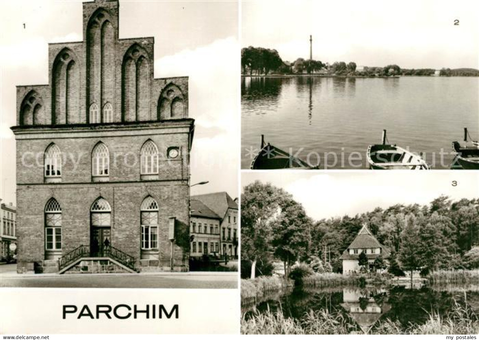 Parchim Rathaus Giebelhaus Wockersee Kinderkurheim Markower Muehle