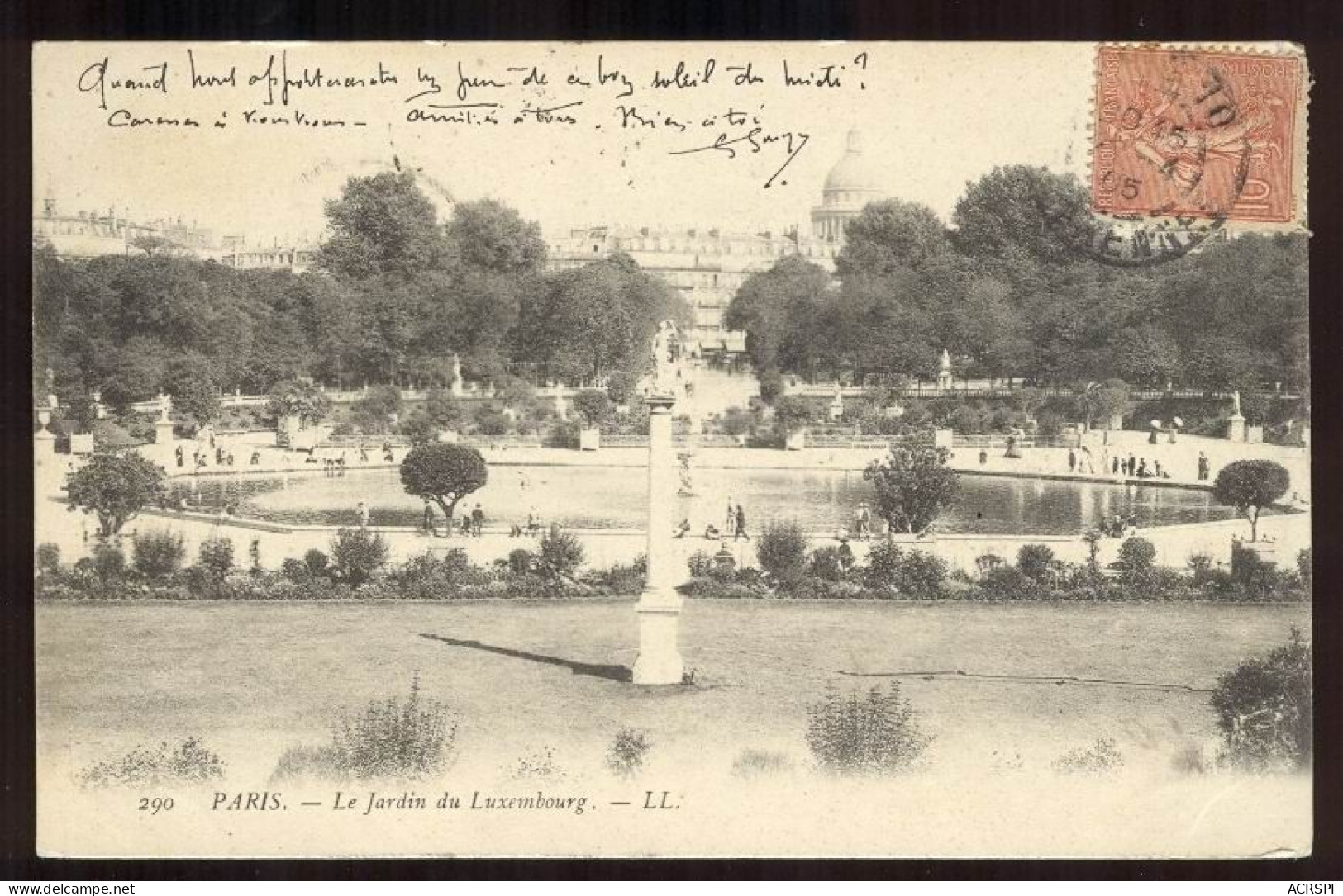 PARIS 06 le jardin du luxembourg édition LL