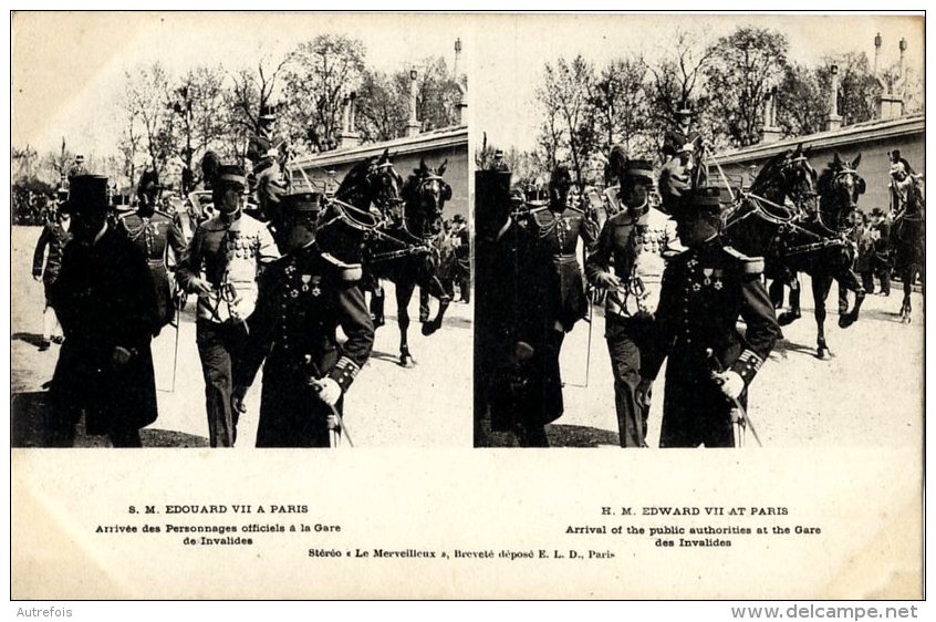 PARIS 07 °  -  CARTE STEREO  -  EDOURD VII A PARIS