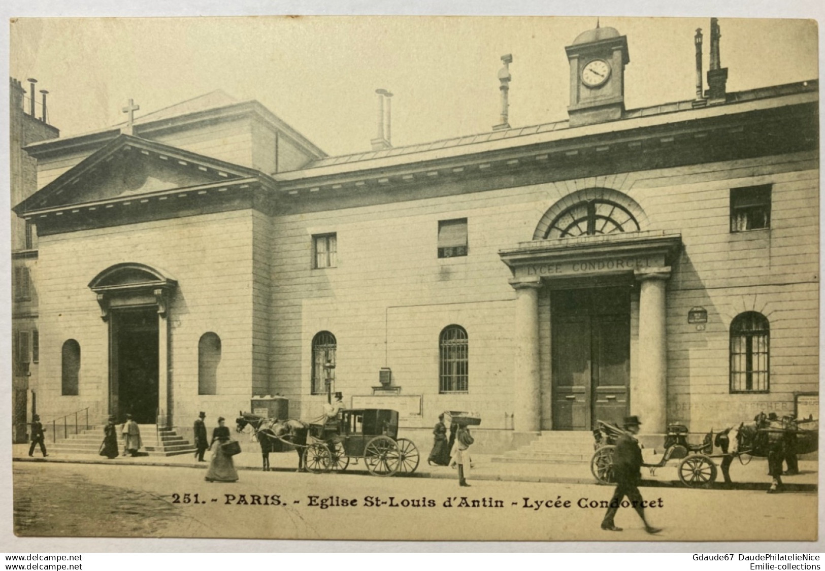 PARIS 09 - EGLISE SAINT LOUIS D'ANTIN - LYCEE CONDORCET