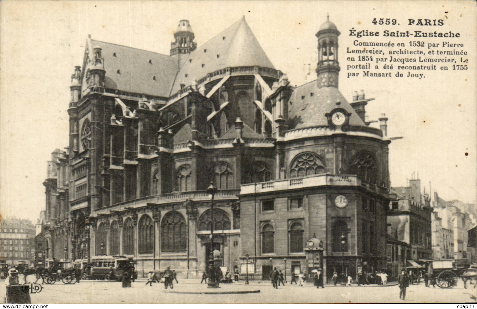Paris - 1 - Eglise Saint Eustache - CPA