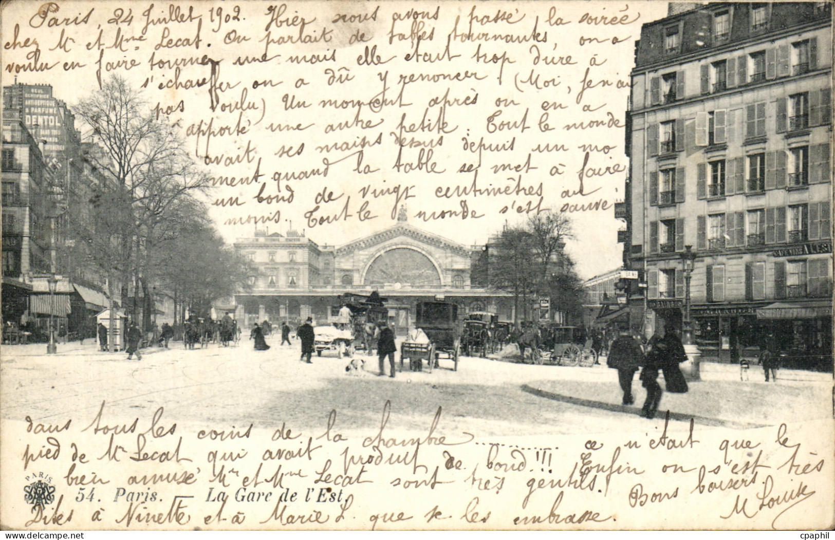 Paris - 10 - Gare de L'Est - CPA
