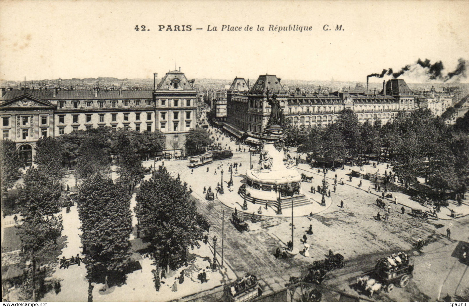 Paris - 10 - Place de la Republique - CPA