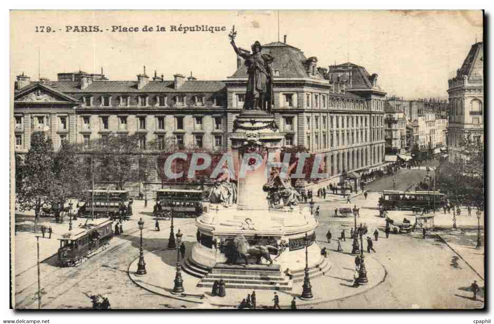 Paris - 10 - Place de la Republique - CPA