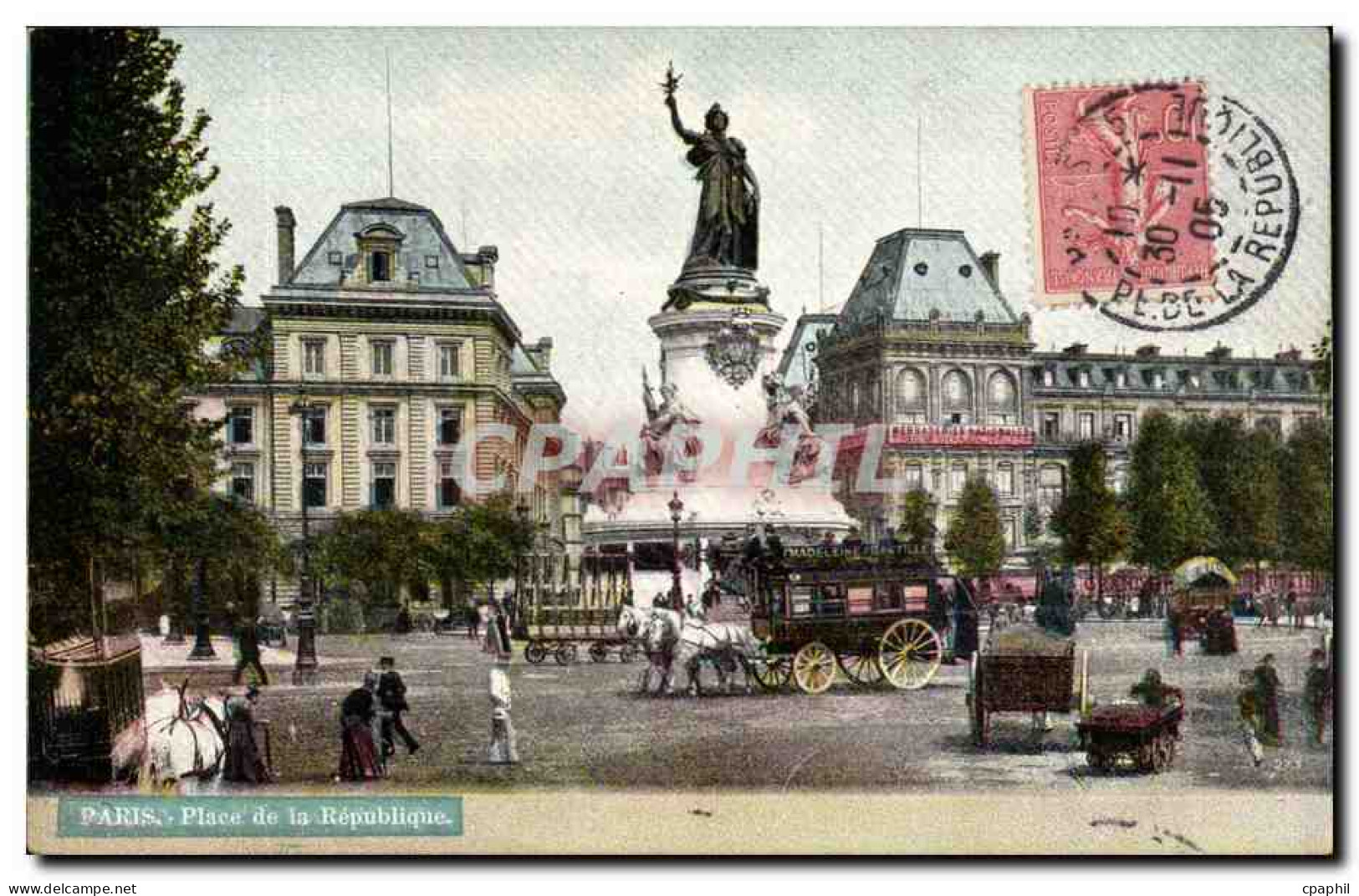 Paris - 10 - Place de la Republique - CPA
