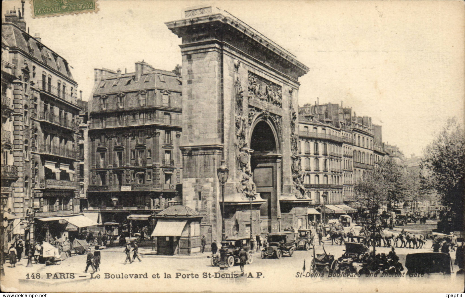 Paris - 10 - Porte Saint Denis - CPA