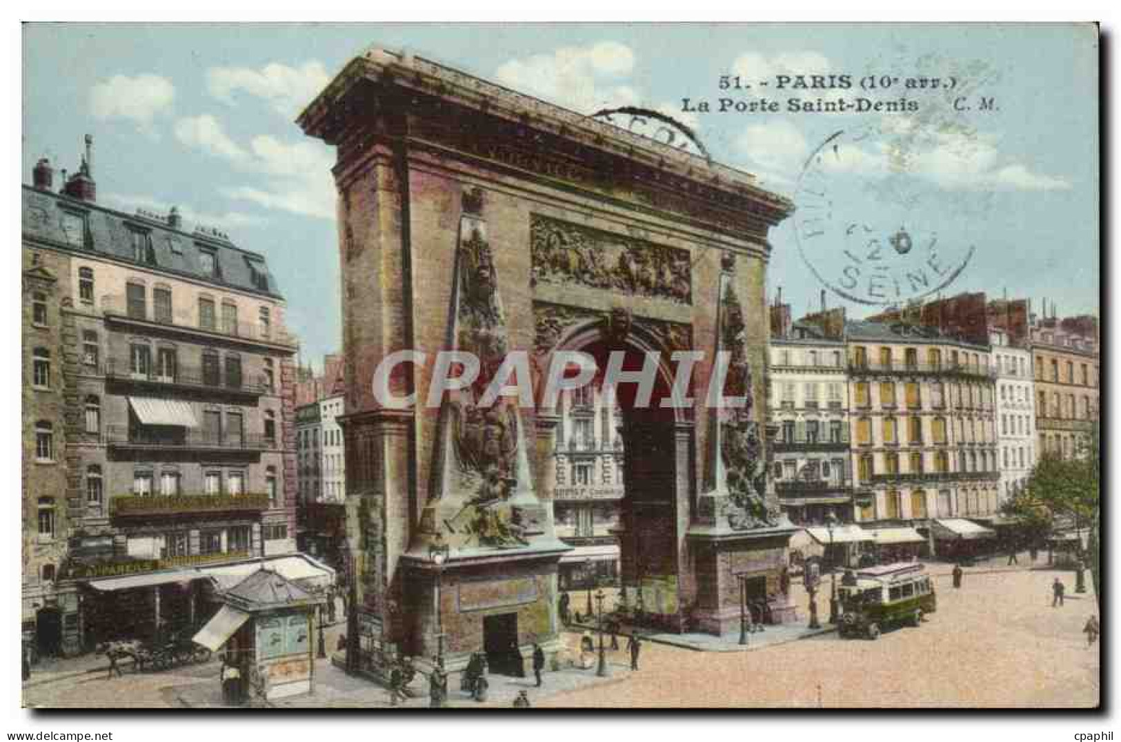 Paris - 10 - Porte Saint Denis - CPA