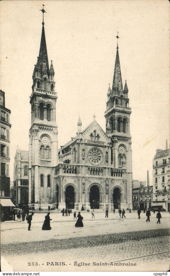 Paris - 11 - Eglise Saint Ambroise - CPA