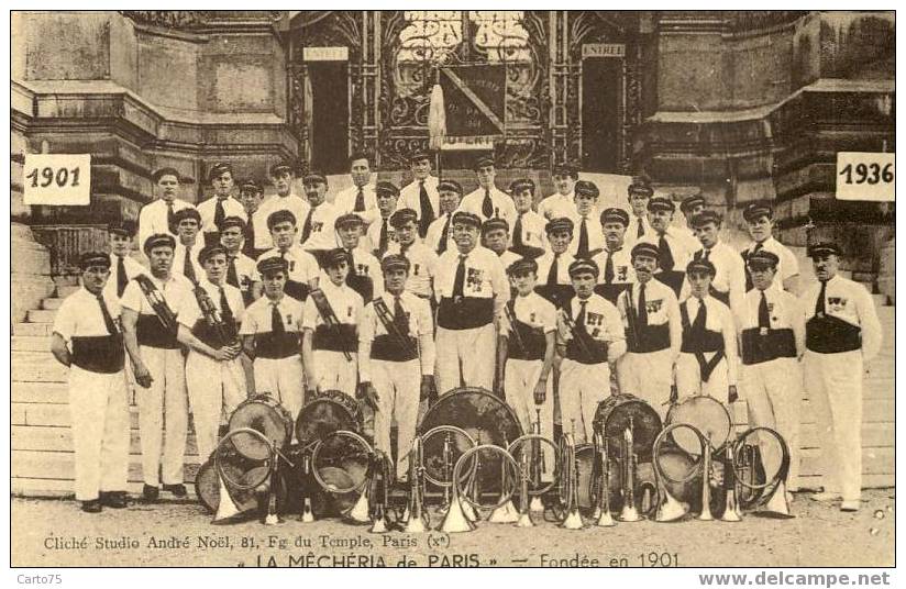 PARIS 11 - Fanfare LA MECHERIA de PARIS Rue Folie Méricourt - Tambours - Clairons