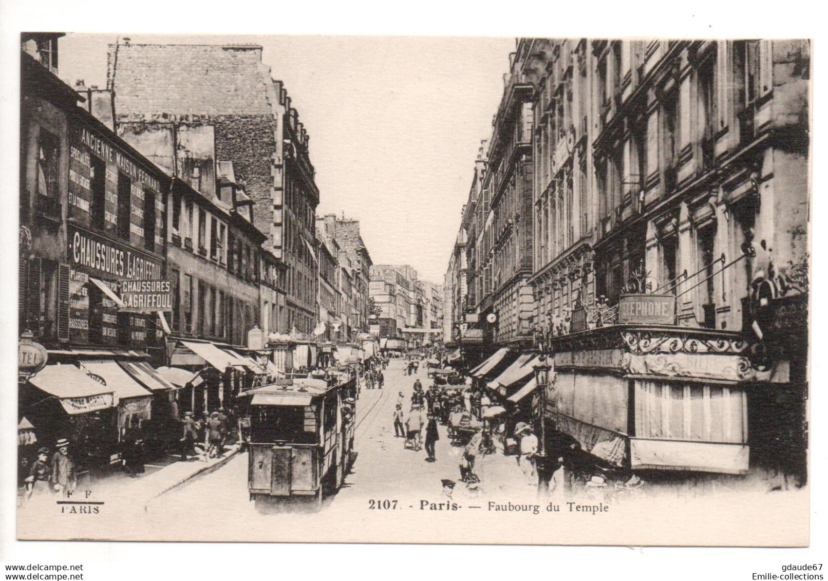 PARIS 11 - FAUBOURG DU TEMPLE - TRAM