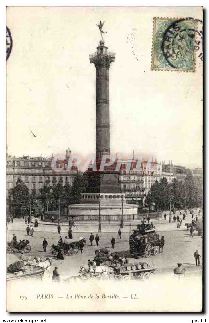 Paris - 11 - La Place de la Bastille - CPA