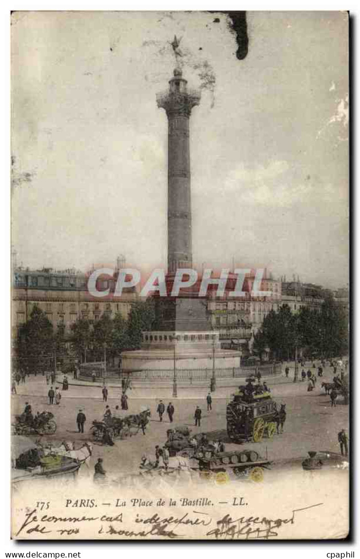 Paris - 11 - La Place de la Bastille - CPA