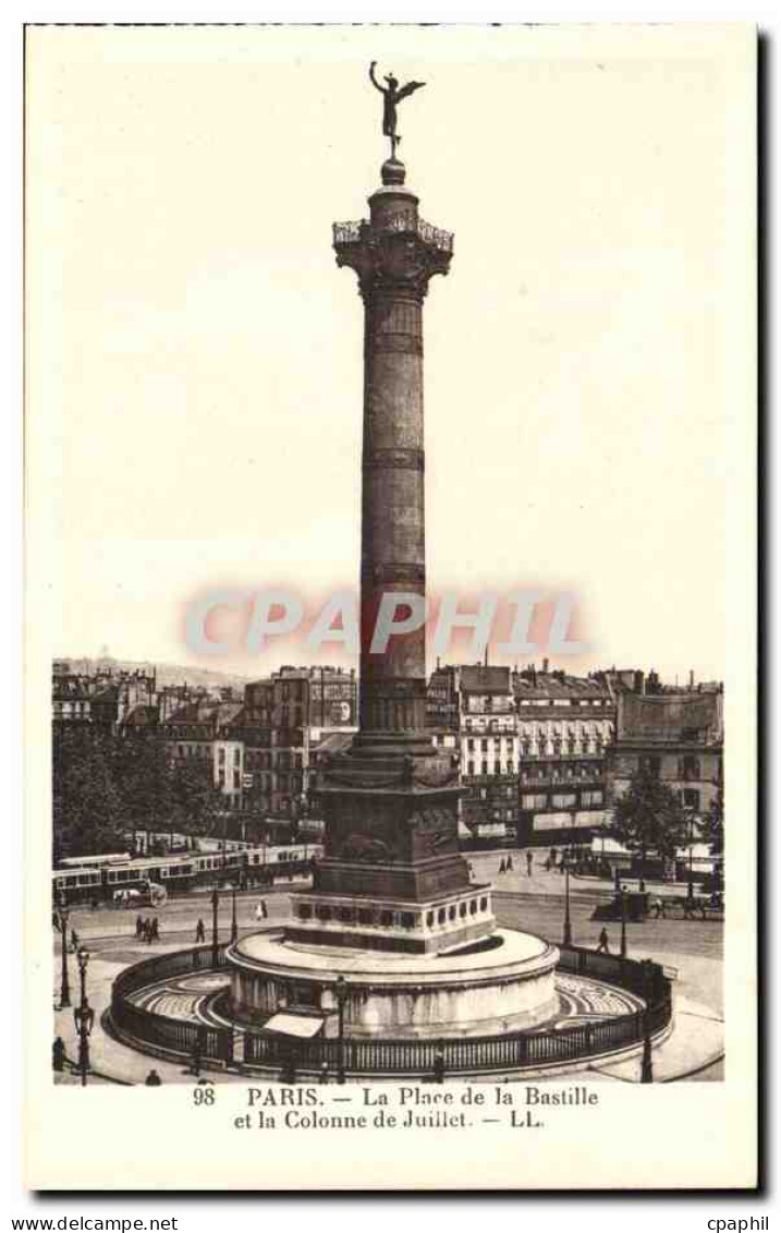 Paris - 11 - La Place de la Bastille - CPA
