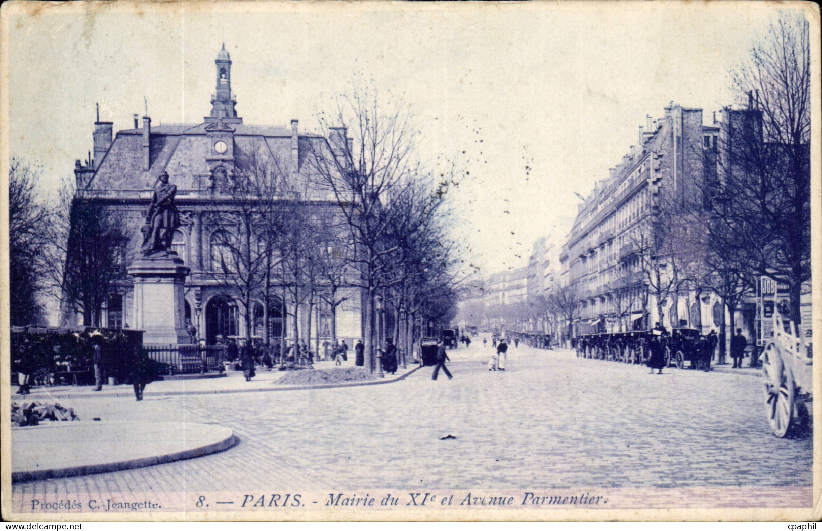 Paris - 11 - Mairie du 11e et Avenue Parmentier - CPA