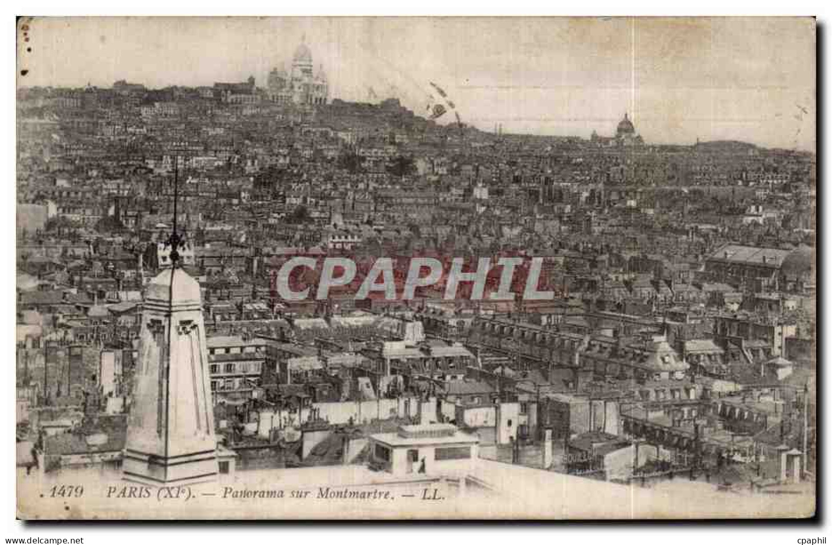 Paris - 11 - Panorama sur Montmartre - CPA