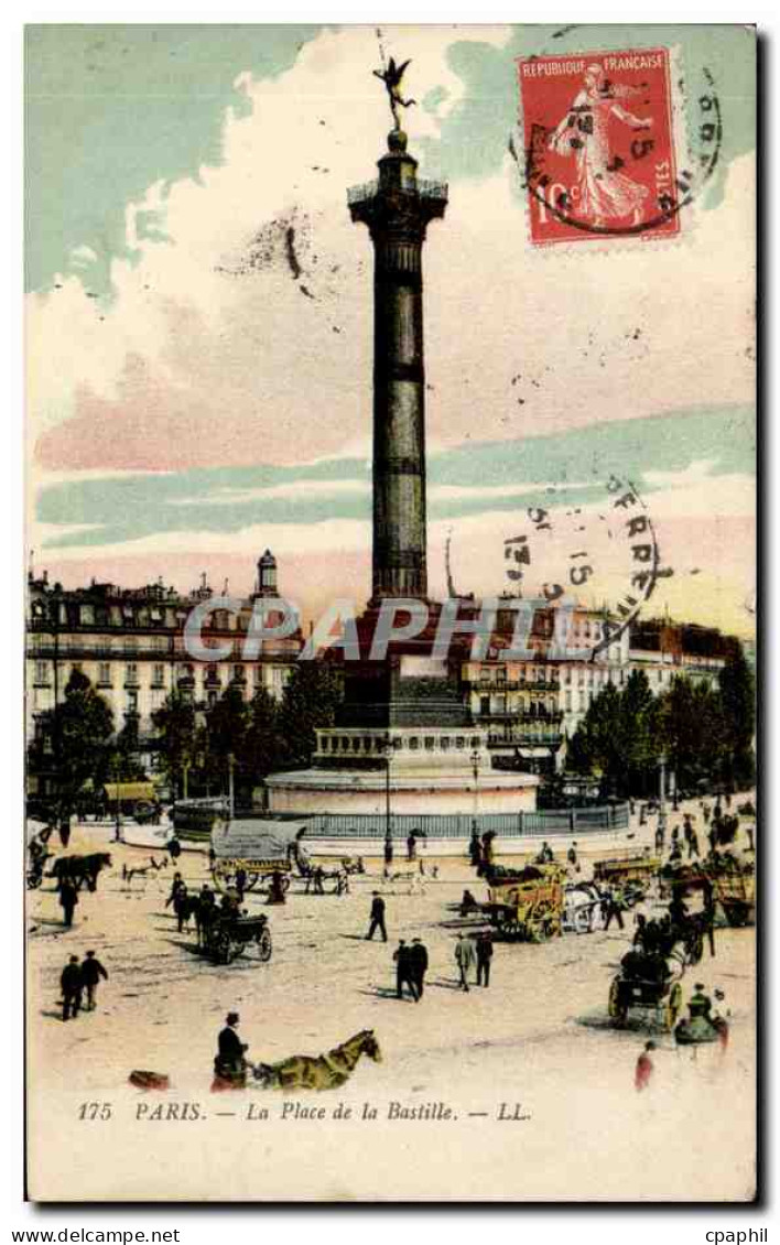 Paris - 11 - Place de la Bastille - CPA