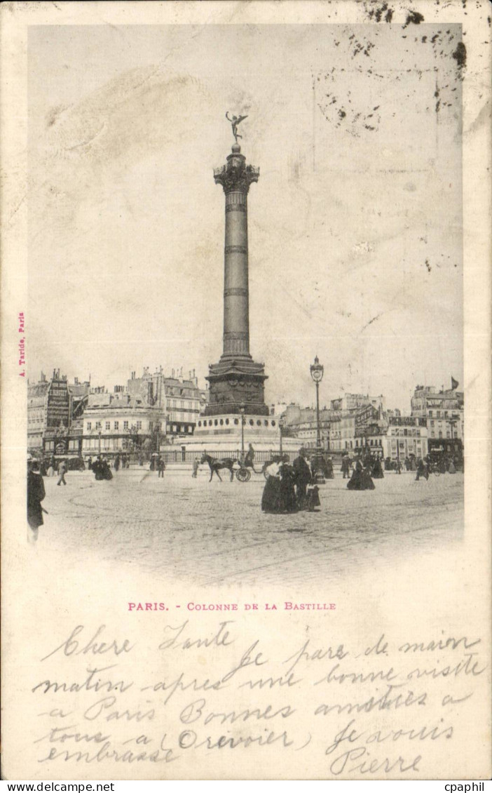 Paris - 11 - Place de la Bastille - CPA