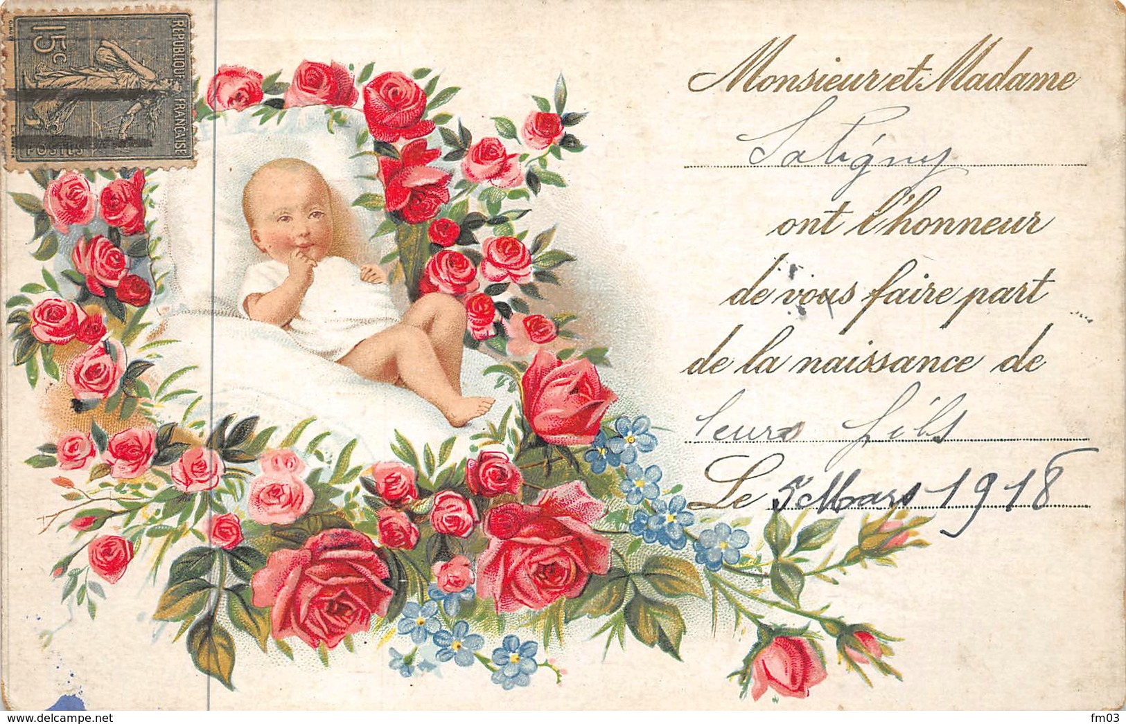 Paris 11 rue Moret et boulevard Voltaire faire part naissance Satigny