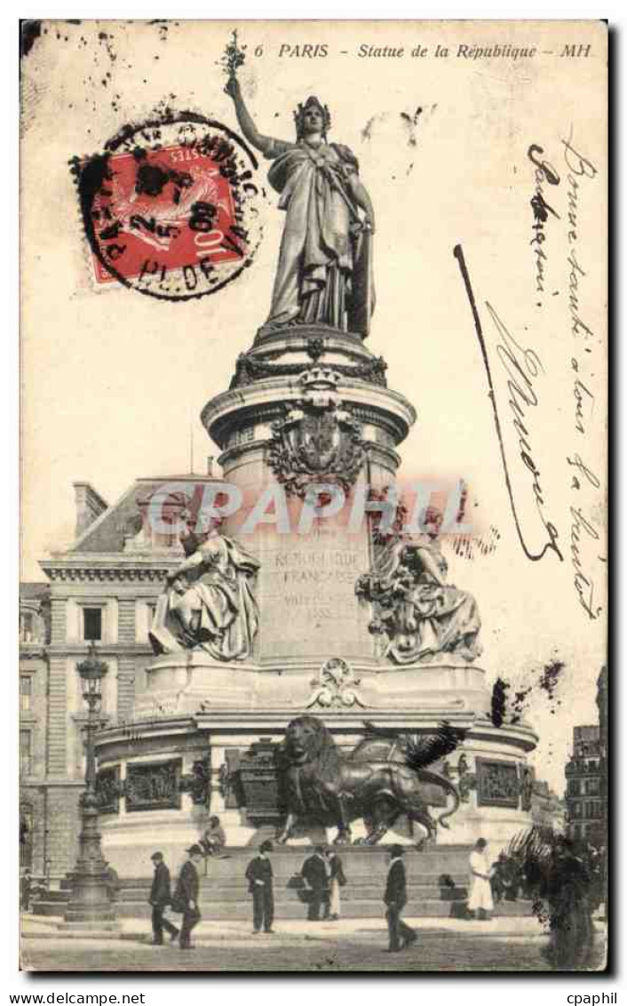 Paris - 11 - Statue de la Republique Lion - CPA