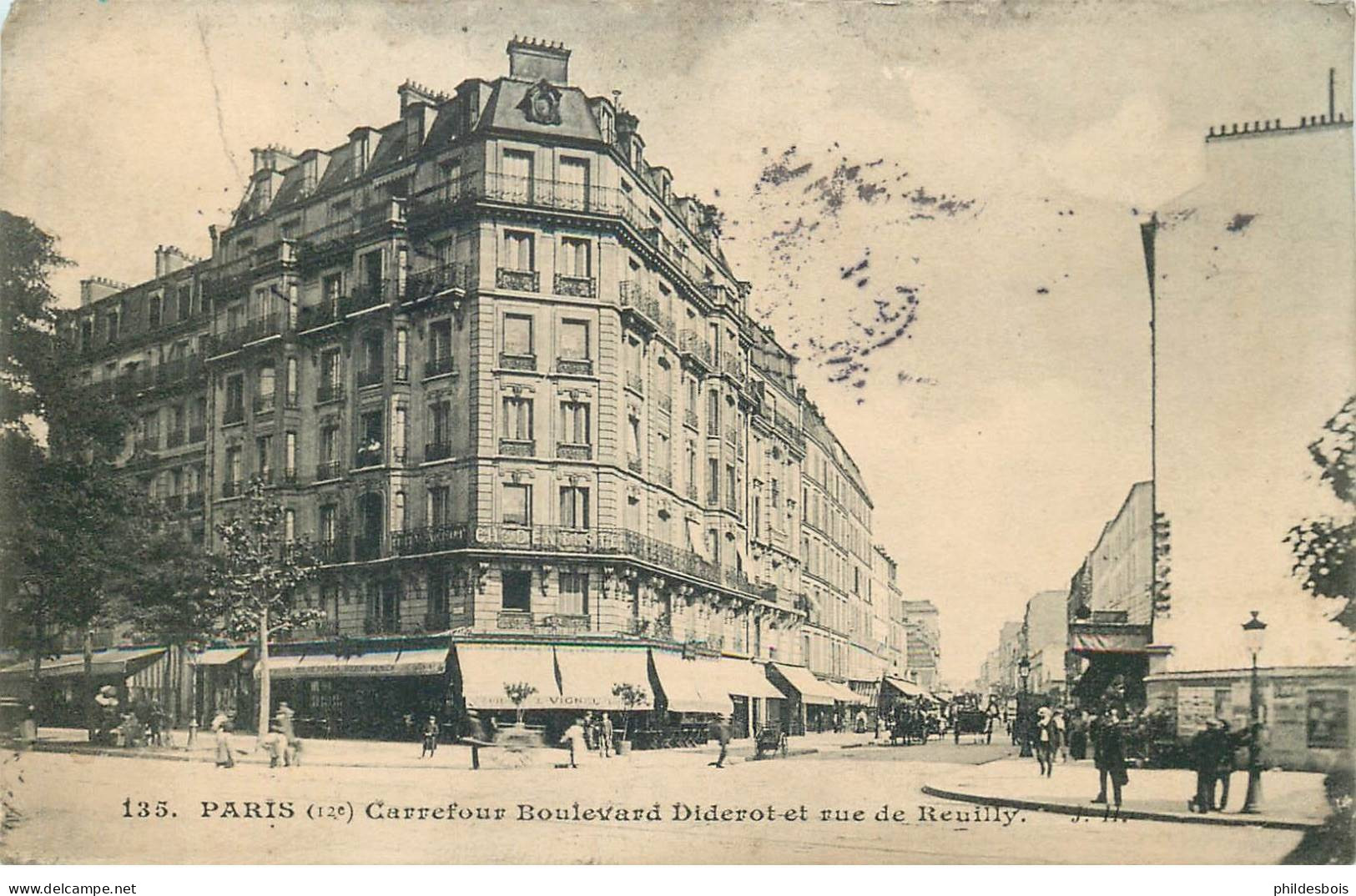 PARIS 12 Arrondissement  boulevard Diderot et rue de reuilly