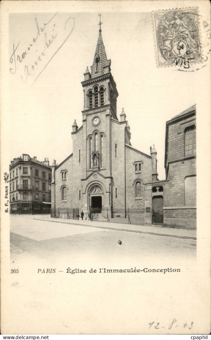 Paris - 12 - Eglise de l'Immaculee Conception - CPA