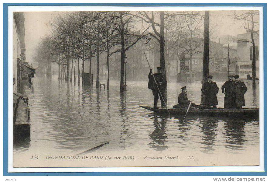 PARIS - 12 eme -- Inondations de Paris --  Boulevard Diderot