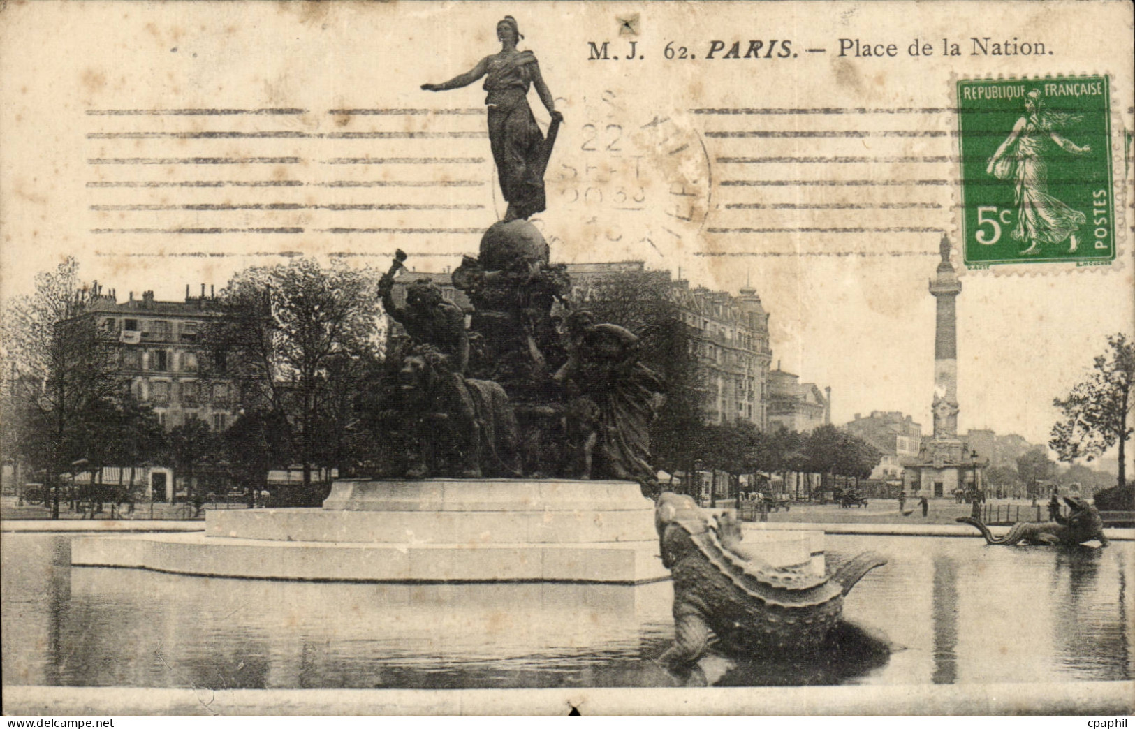 Paris - 12 Place de la Nation CPA
