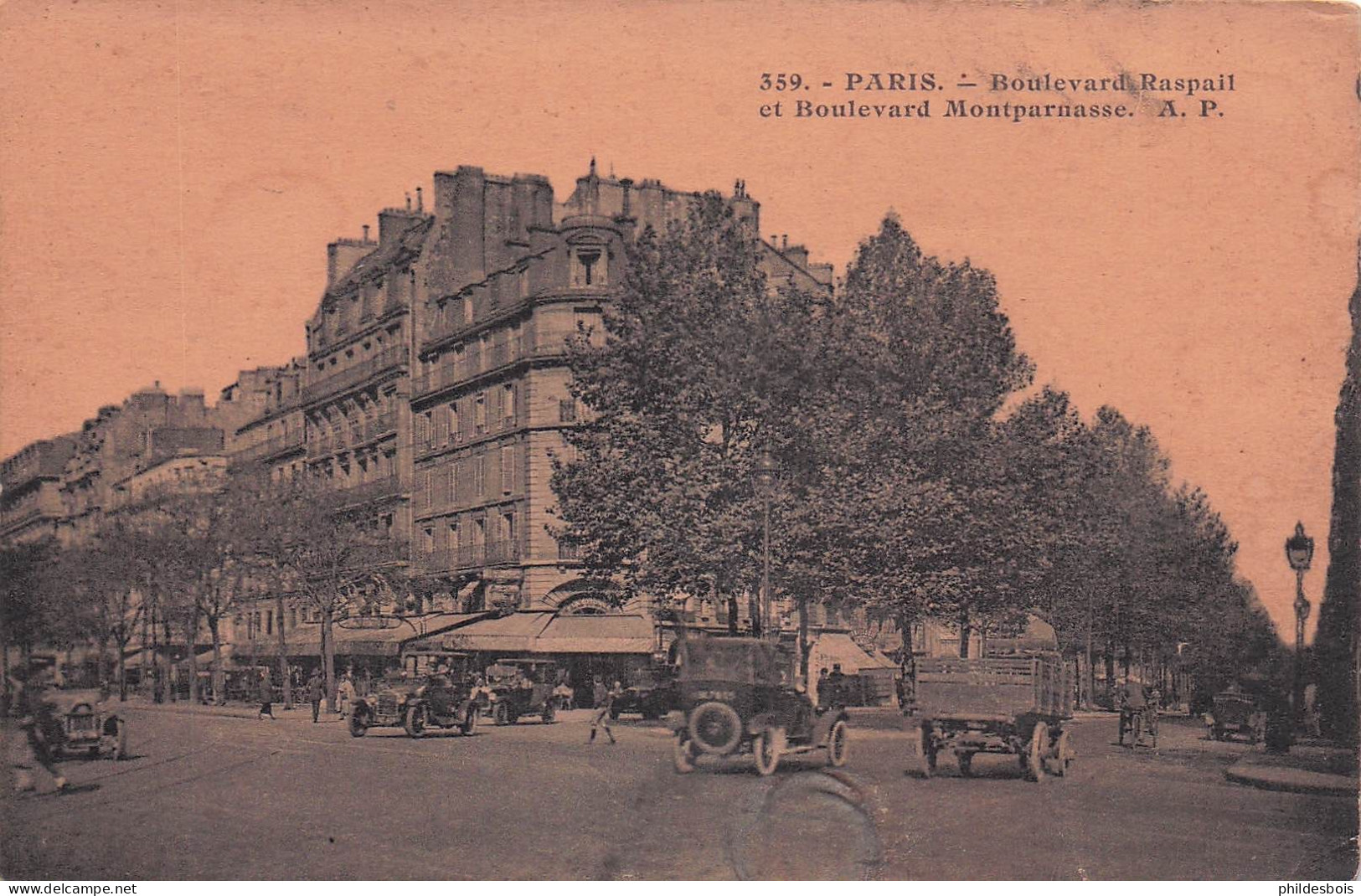 PARIS 14 arrondissement  boulevard Raspail et Montparnasse