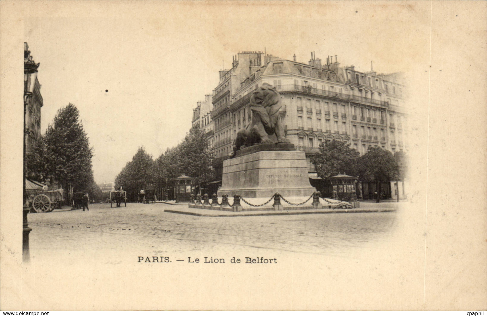 Paris - 14 - Le Lion de Belfort CPA