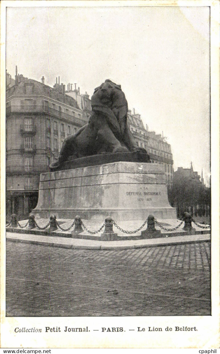 Paris - 14 - Le Lion de Belfort - CPA