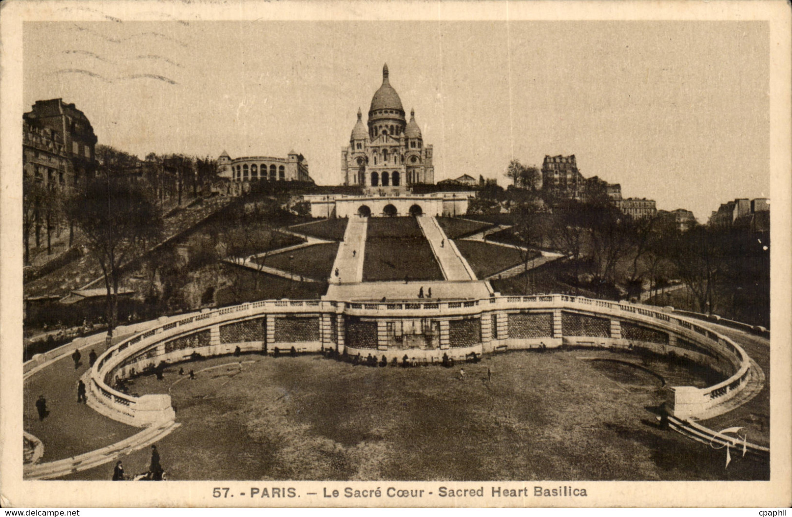 Paris - 14 - Le Sacre Coeur CPA