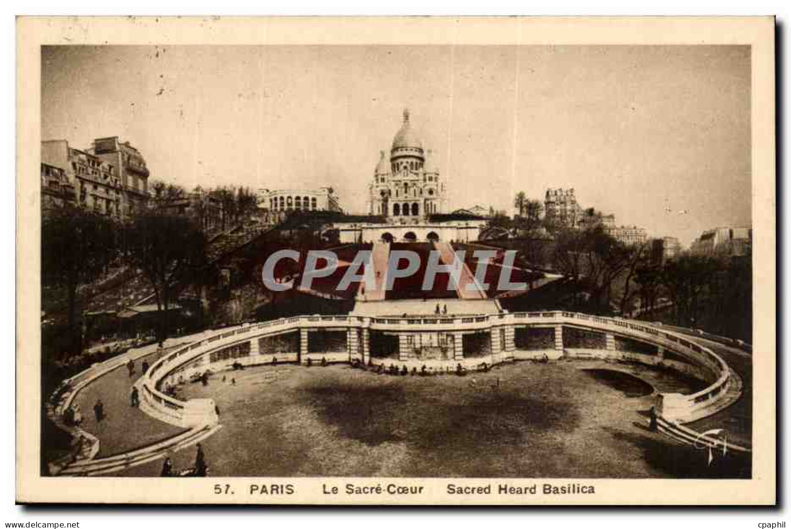 Paris - 14 - Le Sacre Coeur CPA