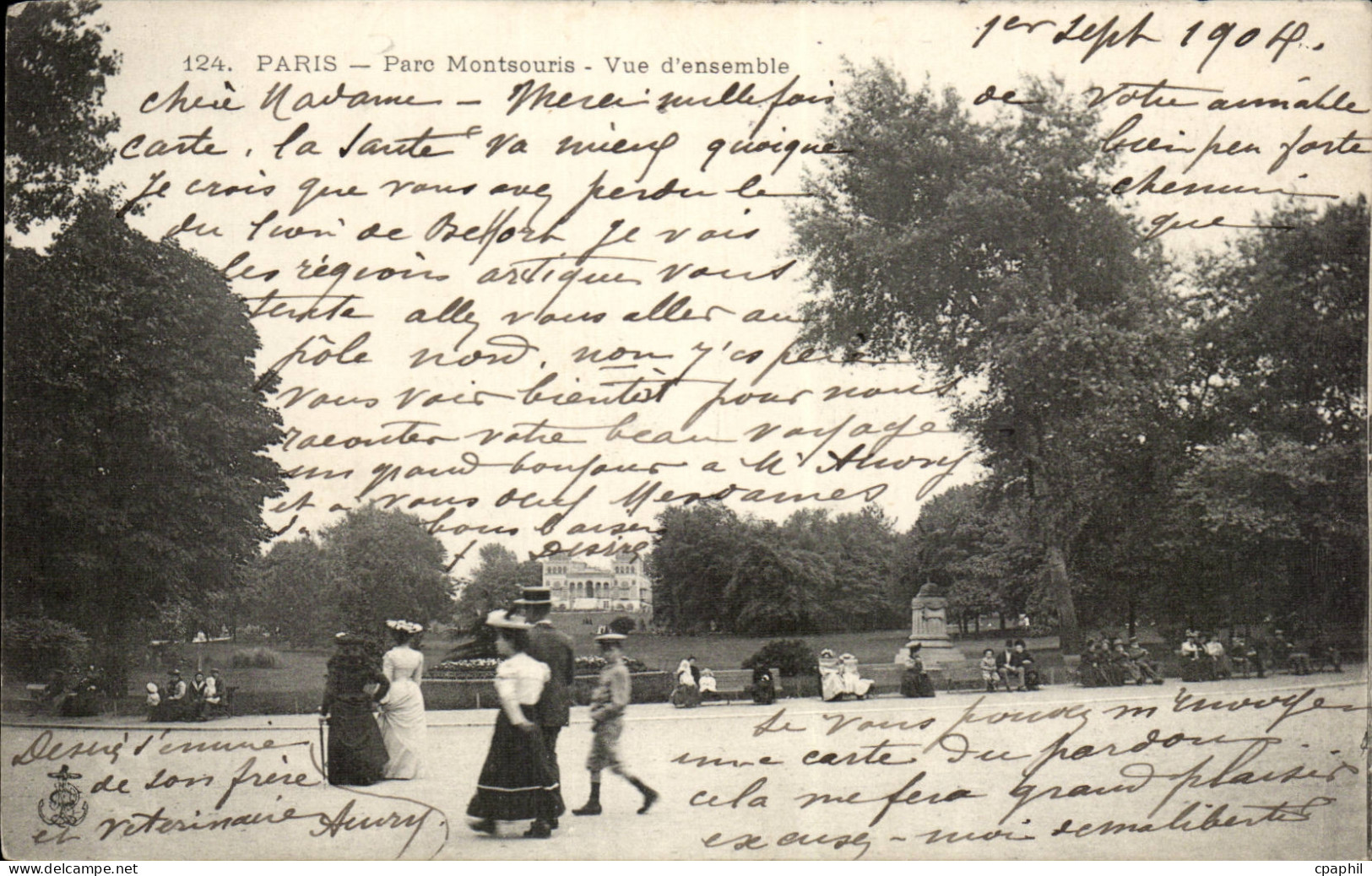 Paris - 14 - Parc Monsouris - enfant - CPA