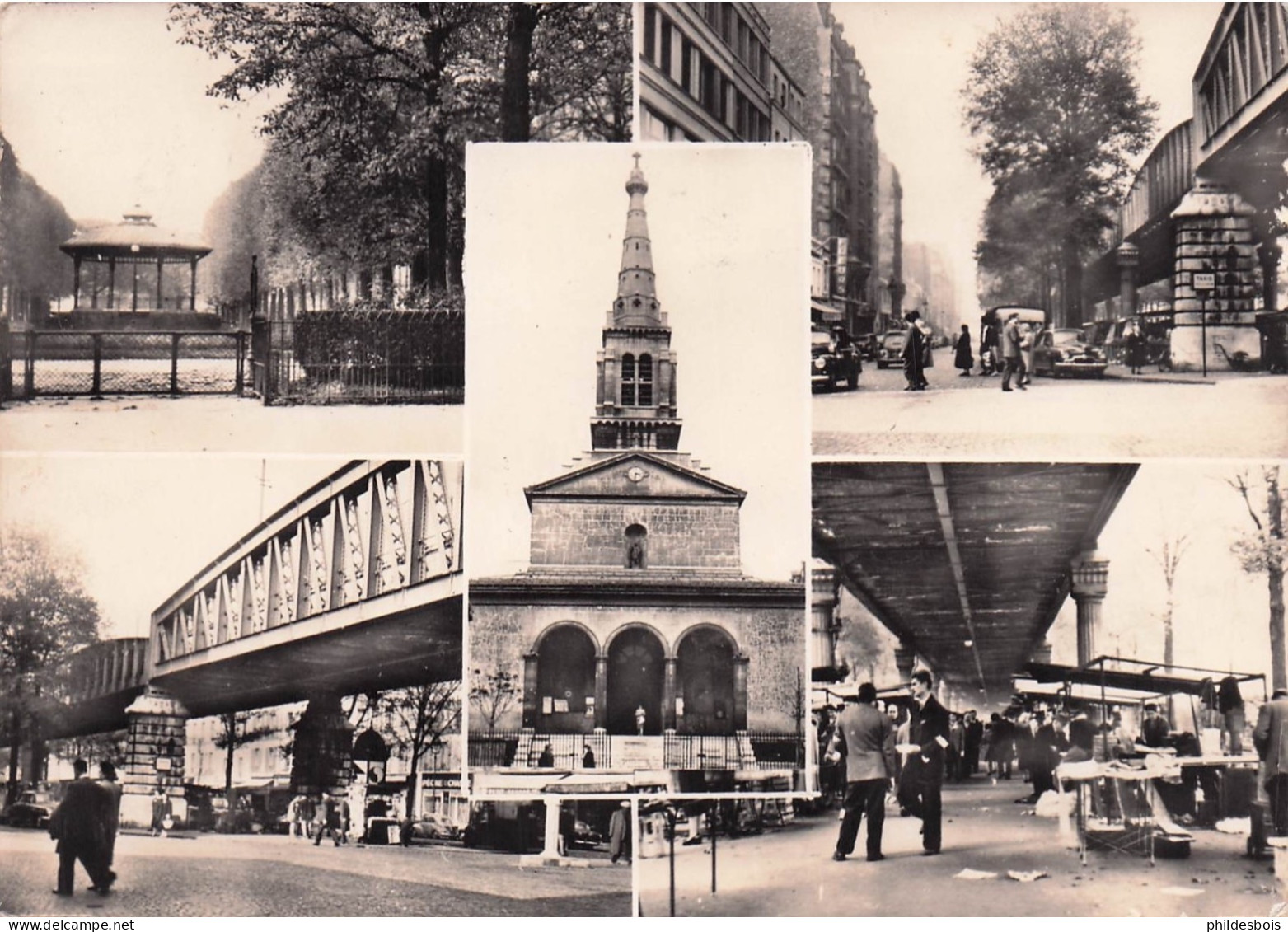 PARIS 15 arrondissement  square de la place du commerce (cpsm)