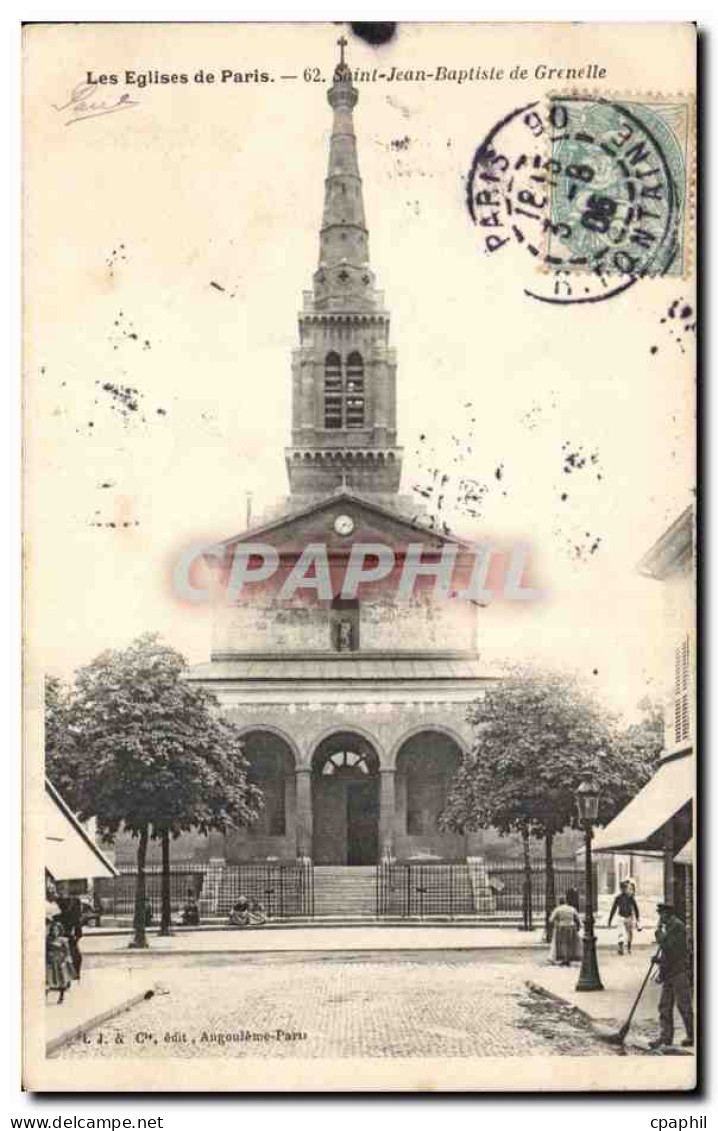 Paris - 15 - Saint Jean Baptiste de Grenelle - CPA