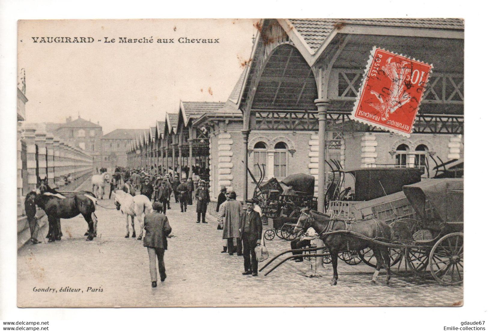 PARIS 15 - VAUGIRARD - LE MARCHE AUX CHEVAUX